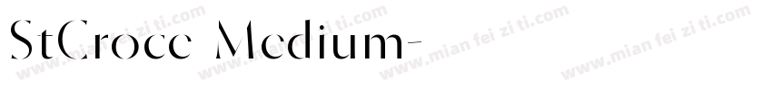 StCroce Medium字体转换